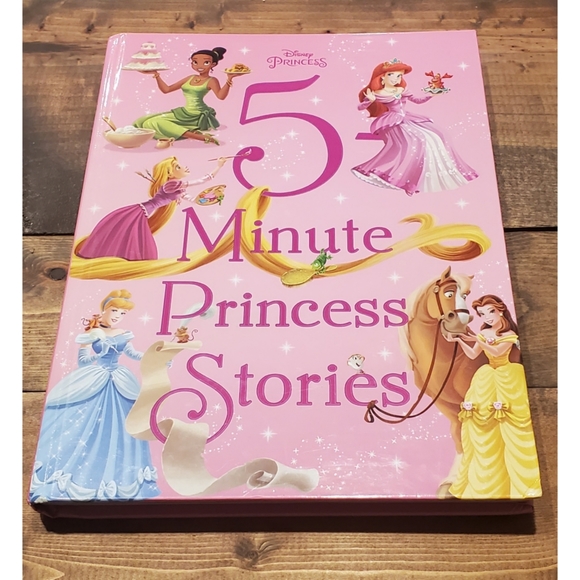 5 Minute Princess Stories Book Disney Hc Vg Ariel Cinderella Children's … - Picture 1 of 5